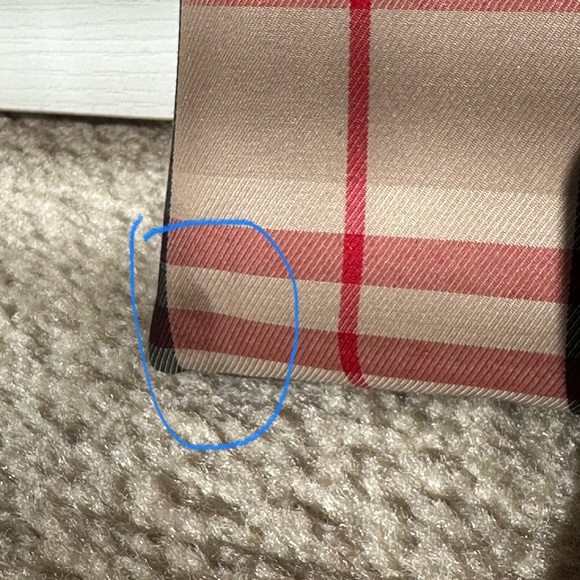 Burberry Red Nova Check Canvas Mini Tote - Picture 6 of 15